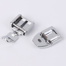 YRDQNCraft Pack of 1pcs Zipper Foot and 1pcs Invisible Zipper Foot for All Low Shank Snap-On Singer, Brother, Babylock, Janome, Kenmore, Juki, New Home, Elna