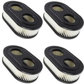 AHEJIOO Pack of 4 Air Filter Lawnmower, Lawnmower Air Filter, Lawn Mower Replacement Parts Compatible with Briggs Engines 798452 593260, Lawn Mower Filter Replace