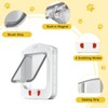 ALUMANI Cat Door for Door, Cat Door with Magnetic Flap,