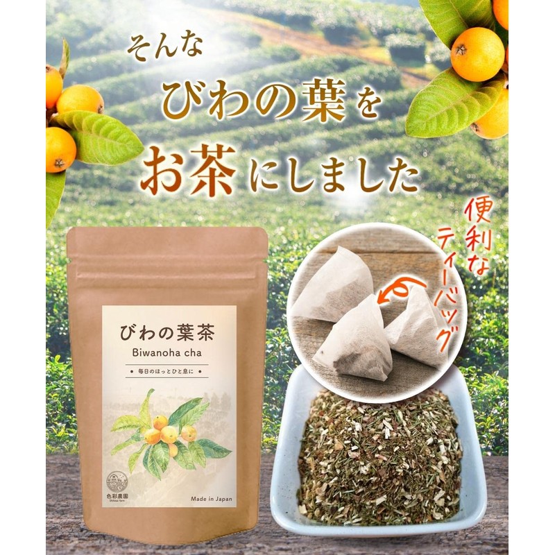 Color Farm Domestically Produced Loquat Leaf Tea Bag 0.1 oz