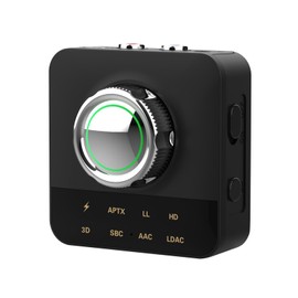eppfun 3040R Pro Bluetooth 5.0 LDAC Audio Receiver Support APTX/APTX HD/AAC 3D HiFi Bluetooth Receiver with 3.5mm RCA/AUX Connection Home Stereo System, Speaker, Car Stereo