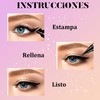 DOMOKO 3 PCS Delineadores de Ojos Impermeable, Delineado Líquido de