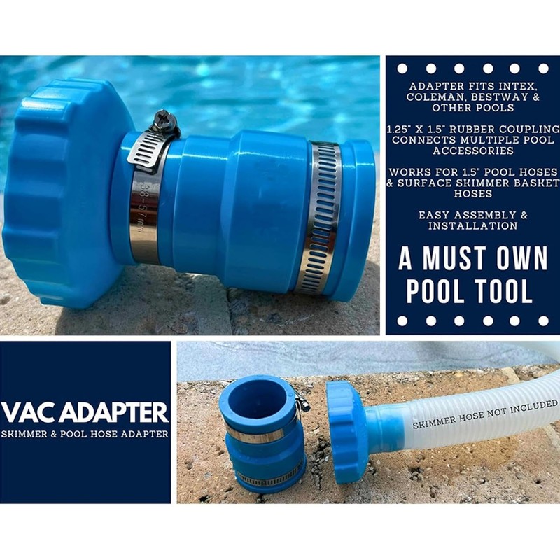 Adaptador de Manguera para Aspiradora para Piscina Accesorio conexión