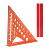 6-in-1 Carpenter Square 7 inch, Aluminum Rafter Square, Multi-Purpose Carpenter