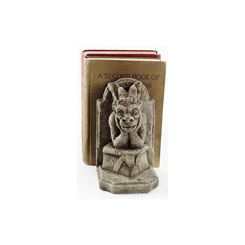 Gargoyle Bookends Concrete French Book Holders