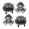Bode-man 4PC Front and Rear Wheel Bearing and Hub Assembly