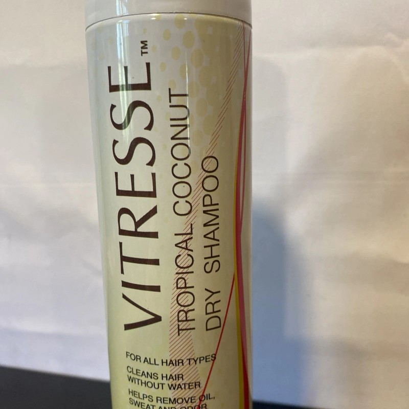 Vitresse Tropical Coconut Dry Shampoo, Removes Oil, Sweat & Odor,