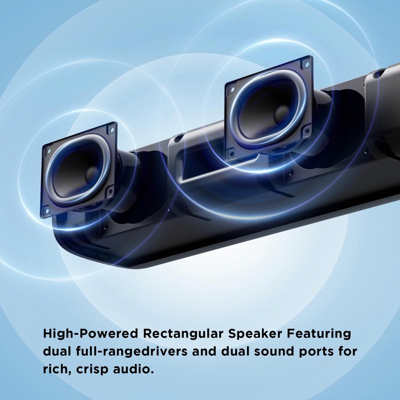 MZEIBO Sound Bar,50W for Smart TV Bluetooth 5.3 Speaker 17