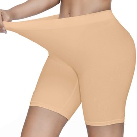 SIMIYA Women's Slip Shorts for Under Dresses, Seamless Smooth Comfortable Stretch Yoga & Bike Shorts
