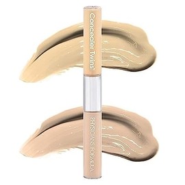 Physicians Formula Twins 2-in-1 Liquid Concealer, Colour Correcting and Lightweight, Skin-Coloured Liquid Concealer, Non-Staining and Waterproof, Yellow/Light Tint