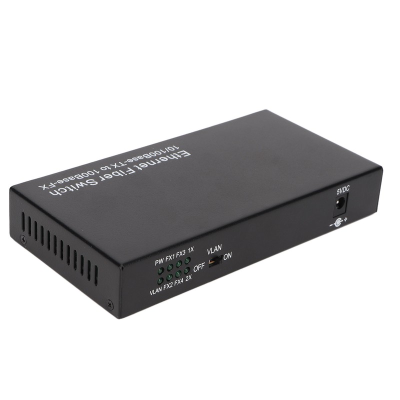 Ethernet Optical Switch 6 Ports 10 100Mbps RX1550 Tx1310nm LED