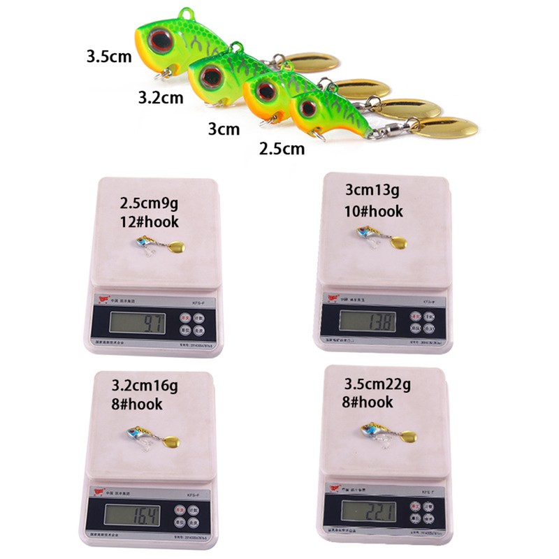 6PCS 13g Spinning Bait Artificial Bait Spinner Bait Spinner Bait