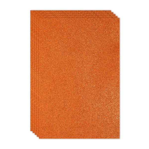 PATIKIL Orange Shiny EVA Glitter Foam Sheet 11.8 x 7.9