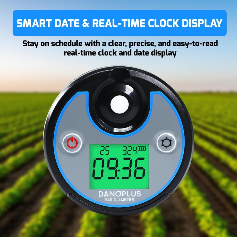 PAR Meter 2 in 1 PAR DLI Meter with Data