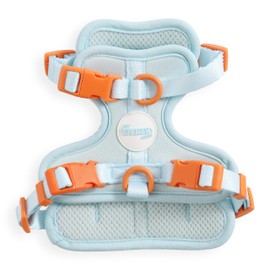 THE LICKER STORE HNS1000D Arlo Extra Small Adjustable Soft Padded No Pull Pet Harness with 3 Buckles and 3 Leash Clips, Fishbowl