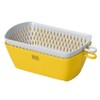 DELISH KITCHEN CC-1853 Pearl Metal Colander Bowl with Lid Kaku