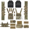KRYDEX Low Vis Slick Molle Plate Carrier & Tactical Placard
