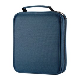 WINSHEA Pencil Case, Large Capacity Oxford Pencil Holder Pencil Pouch, Hold for 120 Standard Pencils Pencil Bag Coloring Pencils Organizer Storage with Handle (Blue)