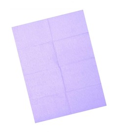 125 Blatt 46 x 33 cm Dentallätzchen, Wasserdichte Piercing Tattoo Papiertischdecken Clean Pad Serviette Tissue Lätzchen für die Zahnklinik, Lila