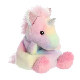 Aurora® Adorable Palm Pals™ Sorbet Unicorn™ Stuffed Animal - Pocket-Sized Play - Collectable Fun - Rainbow 5 Inches