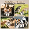 UPSKY Dog Water Bowl No Spill 8L Stainless Steel, 2.1