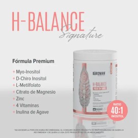 Birdman H - Balance | Myo Inositol y D-chiro Inositol, Magnesio, Vitaminas Y Zinc | Fórmula Premium Sin Aditivos | Sin Sabor | 60 Porciones