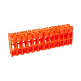 Storacell by Powerpax AAA Battery Storage Caddy, Orange - Holds 24 Batteries (Not Included)
