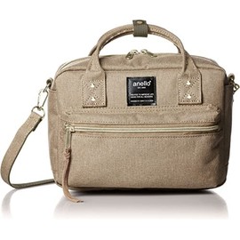 Anello ATC1223Z 2-Way Shoulder Bag, A5, Multiple Storage, beige