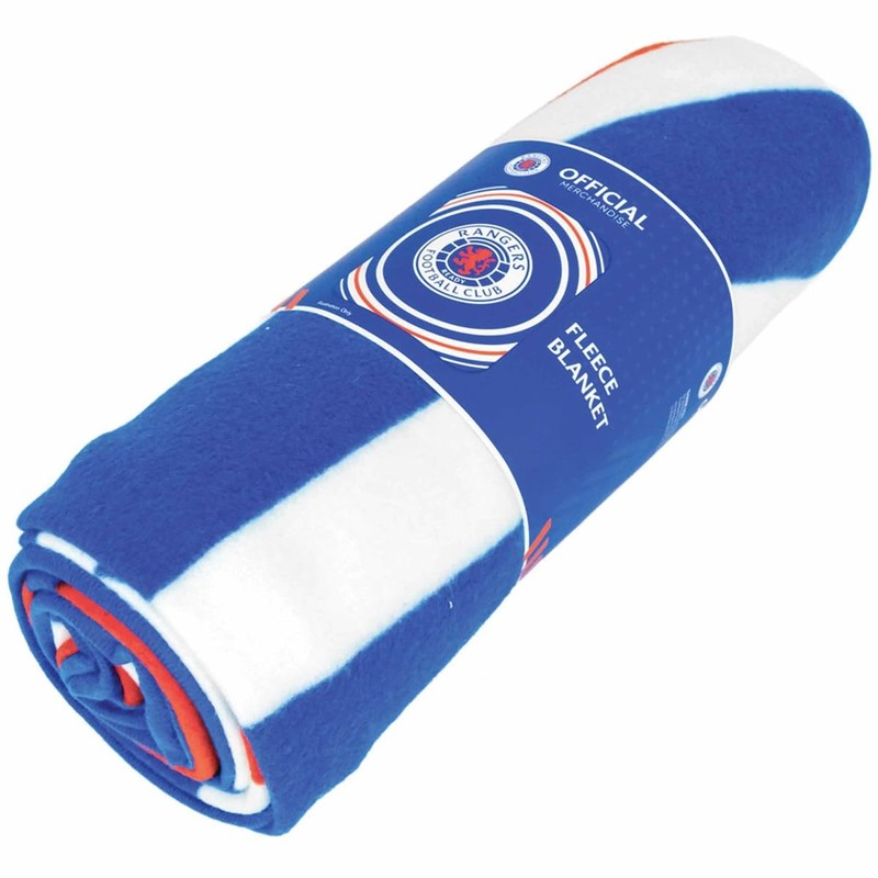 Rangers Glasgow F.C. Fleece Blanket - Super Soft, Blue, 127cm