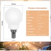 LFLAMPON LED Light Bulb 3000K Warm White Candelabra E12 Base