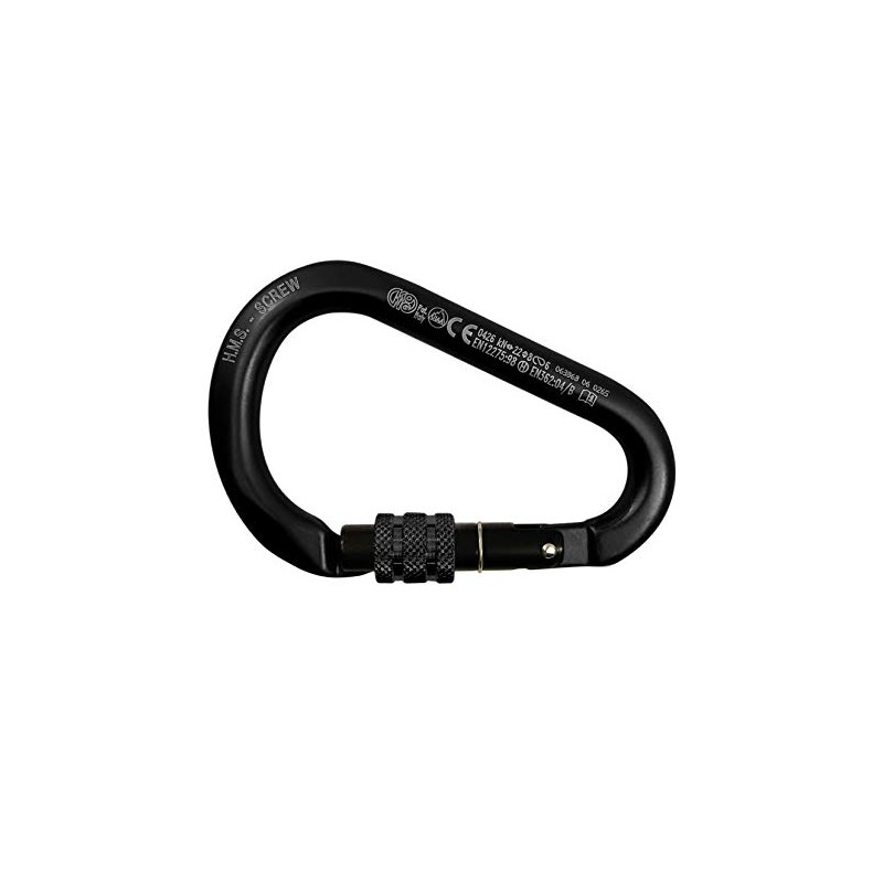 KONG HMS Carabiner with Screw Sleeve, Aluminium, Aluminium Carabiner, 786NNN6ANKK,