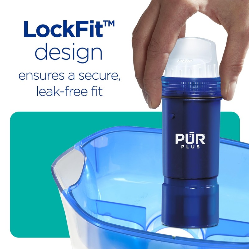 PUR PLUS Lead Reducing Water Pitcher and Dispenser Replacement Filter,