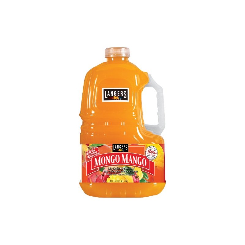 Langers Juice Cocktail, Mongo Mango, 101.4 Fl Oz (Pack of