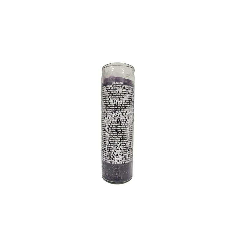 Saint Cypriano Purple Ritual Candle/San Cipriano Veladora Morada