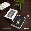 TROIKA Trend Waves KYR01-A186 Key Ring with Carabiner and 6