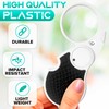 Pocket Magnifying Glass Keychain with Light – Folding Keychain Magnifier