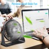 BESKAR USB Small Desk Fan, Portable Fans with 3 Speeds