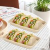 CertBuy 100 Pack Disposable Taco Holders for Party, Premium Disposable