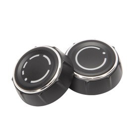 Radio Volume Control Knob Switch for 2011-2017 Cayenne Macan Panamera Dash Audio Button Cover 97064292901 97064293001 Left & Right