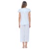Casual Noches de la mujer Lace Cap Sleeve Capri Pajama