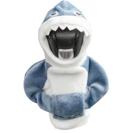 QIOON Mini Gear Shift Hoodie Shark Shift Knob Cover, Universal Funny Car Shifter Cover Automotive Interior Cute Gadgets Decorations, Blue