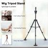Wig Stand Plastic Aluminum Adjustable Height Mannequin Head Stand for