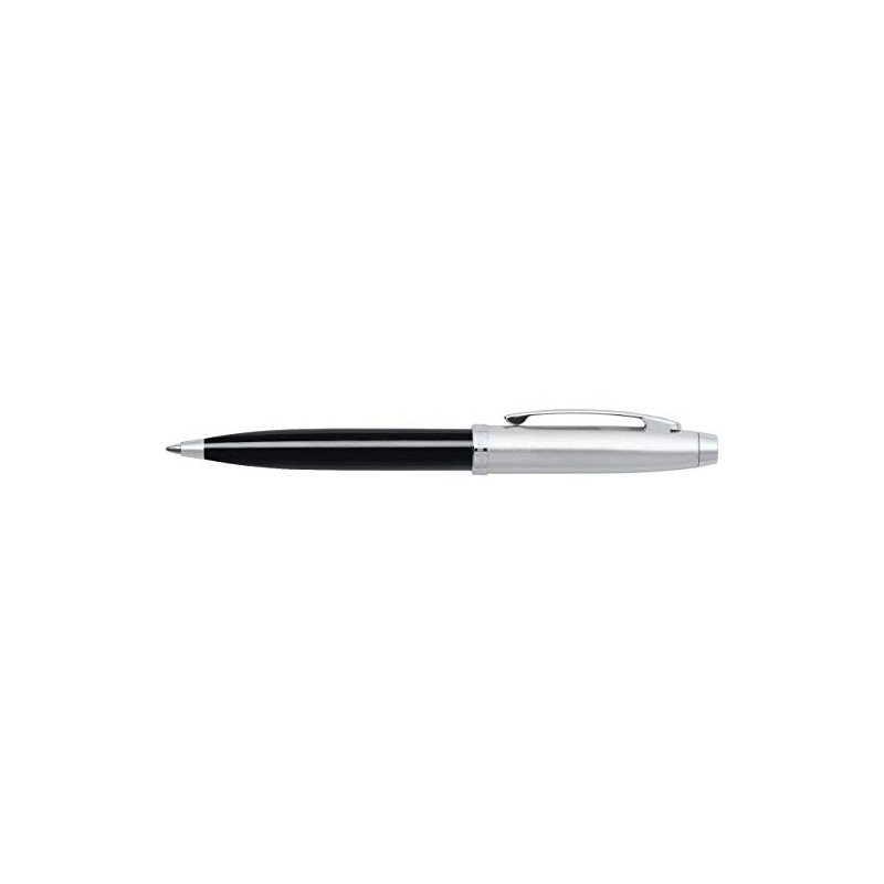 Sheaffer 100 - Refillable ballpoint pen, glossy black and chrome,