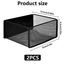 bssmmai Pack of 2 Magnetic Shelf Fridge, Magnetic Shelves for Fridge Fruit, Space Saving Organiser, Spice Rack, Magnetic Fridge Wall, Black