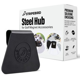 Stripebird - Golf Steel Hub for Magnetic Accessories (Stealth Black) - Golf Bag Attachment for Easily Accessing Magnetic Products