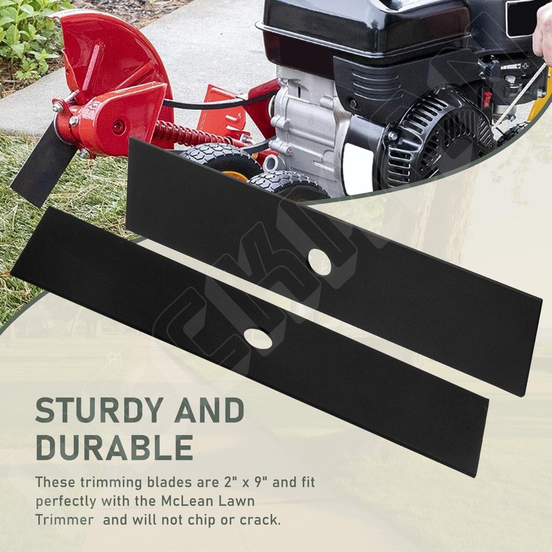 Universal 9" x 2" w 1/2 Hole Edger Blade Compatible