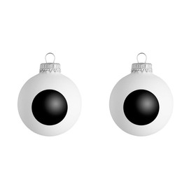 corpus delicti Christbaumschmuck (2er Set) / Weihnachtskugeln Auge aus Glas – Made in Germany (W19)