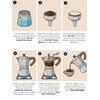 AGOGO Milano Moka Pot Stovetop Espresso Maker with 100 Paper