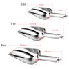 Stainless Steel Scoop Set of 3 (3-5-8 Ounce), E-far Small