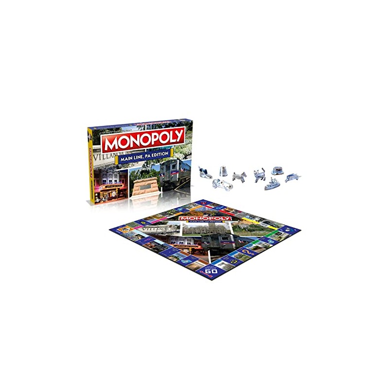 Monopoly Board Game - The Main Line Edition: 2-6 Players